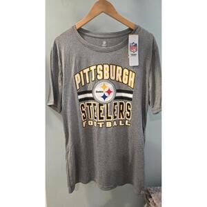 NFL Pittsburgh Steelers Boys Size Large 18/20 Moisture Wicking Tee t Shirt NwT